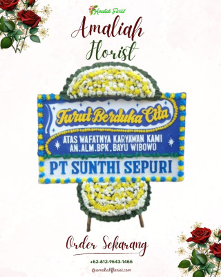 Papan Bunga Duka di Tanah Abang