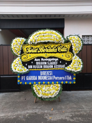 Papan Bunga Duka di Tanah Abang
