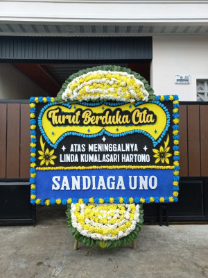 Papan Bunga Duka di Tanah Abang